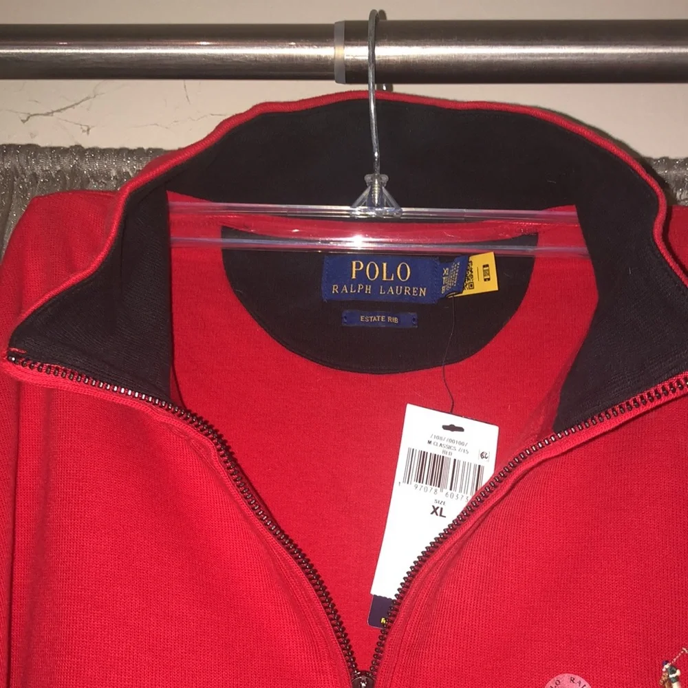 NWT Red Men Polo Ralph Lauren Long Sleeve 2024 collection